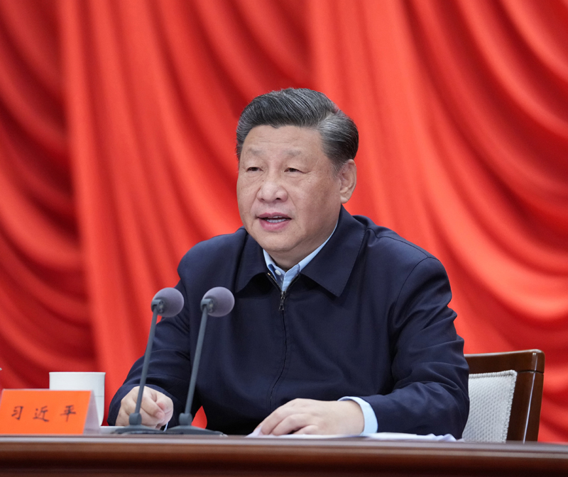 3月1日,2022年春季学期中央党校(国家行政学院)中青年干部培训班在中央党校开班。中共中央总书记、国家主席、中央军委主席习近平在开班式上发表重要讲话。新华社记者 申宏 摄